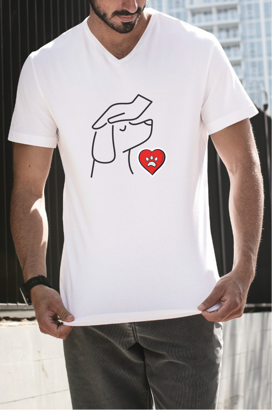 Unisex V-Neck Tee – Comfort & Style for Pet Lovers