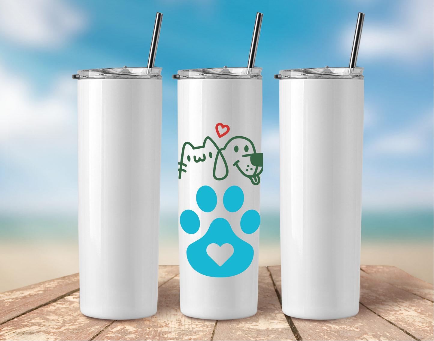 Cute Pet Lover's Tumbler 20oz – Stylish and Practical for Every Pet Enthusiast